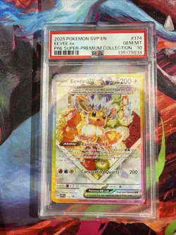 Pokemon TCG Pokemon Eevee Ex Eevee Promo Holo Blackstar 174 PSA 10 - Image 2