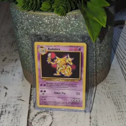 Pokemon Kadabra Base Set 32/102 Regular Uncommon 60 HP English 1999 TCG Card - Image 1