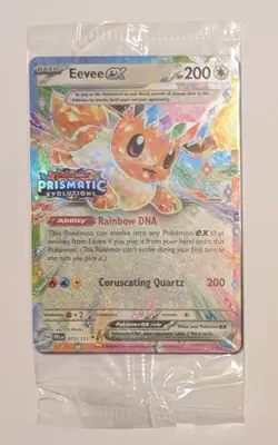Pokemon Eevee ex 075/131 Prismatic Evolutions Stamped Promo SEALED Surprise Box - Image 1
