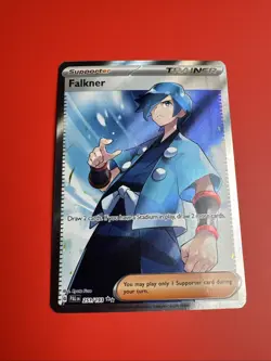 Pokemon TCG Falkner Paldea Evolved Full Art Trainer Ultra Rare Card 251/193 - Image 1