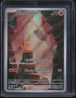 2023 Pokemon MEW EN Illustration Rare #169 Charmander #3 - Image 1
