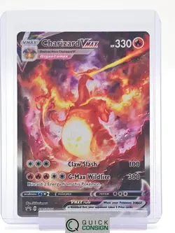 CHARIZARD VMAX 2023 NINTENDO POKEMON TCG SWORD AND SHIELD BLACK STAR Q4351 - Image 1