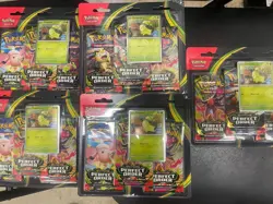 Pokemon TCG ME03 Perfect Order 3 Pack Blister Chikorita Sealed New 5 Packs. - Image 2