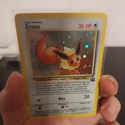 Pokemon TCG Eevee #11 Black Star Holo Promo WoTC NM - Image 1