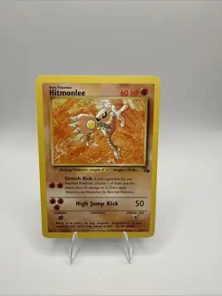 Pokemon Hitmonlee NON HOLO Fossil 22/62 Rare 60 HP 1999 - Image 1