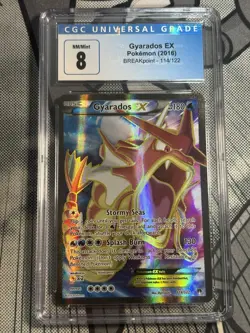 Pokemon TCG Gyarados EX Full Art 114/122 Breakpoint - PSA 8 NM-MT - Image 1