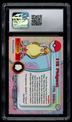 CGC 10 GEM MINT Pokemon Pidgeot #18 Topps Chrome Series 1 - Image 2