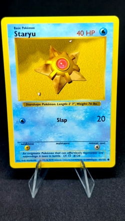 Pokemon Card Shadowless Staryu (65/102) Base Set Common 1999 ***NM*** - Image 1