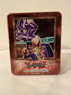 Yu-Gi-Oh! Vintage Empty Dark Magician Yugi Metal Tin 2002 Original - Image 1