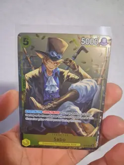 One Piece CCG Sabo P-073 OP English Tin Pack Set Vol 2 Promo Card read - Image 1