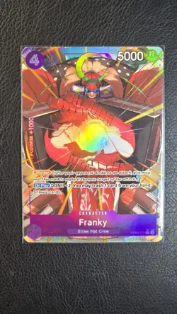 Franky Alt Art OP09-072 M PF OPTCG One Piece Emperors In The New World - Image 1