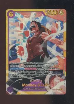 One Piece English EB02-061 Monkey D Luffy Alternate Art Secret Rare - Image 1