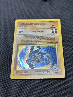 🥊 Machamp 1st Edition Holo Base Set 8/102 MP - WOTC RARE Vintage Pokemon Card - Image 5