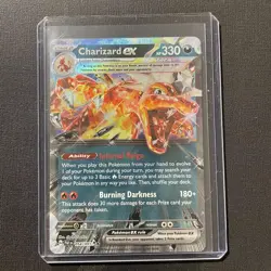 Pokemon Card Charizard EX 054/091 S&V Paldean Fates Double Rare NM Pack Fresh - Image 1
