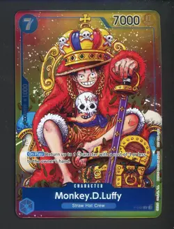 2024 One Piece Promos P043 Monkey D. Luffy Foil Dallas Attendance Gift Foil - Image 1
