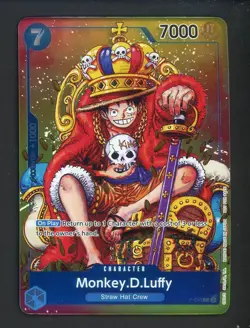 2024 One Piece Promos P043 Monkey D. Luffy Foil Dallas Attendance Gift Foil - Image 1