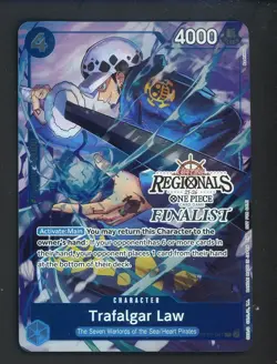 One Piece Trafalgar Law Op07-047 Offline Regionals Tournament 2025-26 FINALIST - Image 1