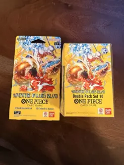 One Piece Adventure On Kami's Island Double Pack Set 10 & Booster Pack TCG ✅ - Image 1