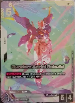 Gundam Aerial Rebuild LR+ Card Game Newtype Rising, GD01-067 - Image 1
