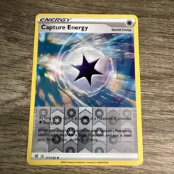 Capture Energy 171/192 Rebel Clash Reverse Holo Uncommon Pokemon Card - Image 1