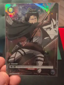 Levi Union Arena English AoT Foil Alternate Art Card UE10BT/AOT-1-007 C - Image 3