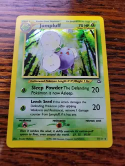Jumpluff 7/111 Holo Rare Neo Genesis Pokemon Card LP! - Image 1