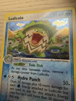 Pokemon TCG Ludicolo EX Sandstorm Holo Rare Card 7/100 - Image 3