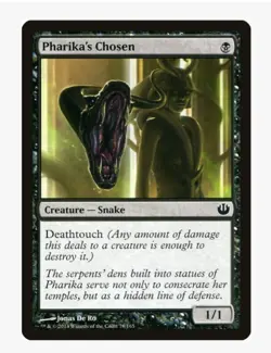 Pharika's Chosen #78 Journey Into Nyx (JOU) Magic Card in Protective Sleeve - Image 1
