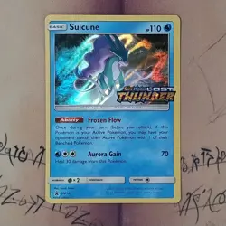 Suicune SM149 Black Star Lost Thunder Stamped Promo Holo NM Pokemon Card English - Image 1