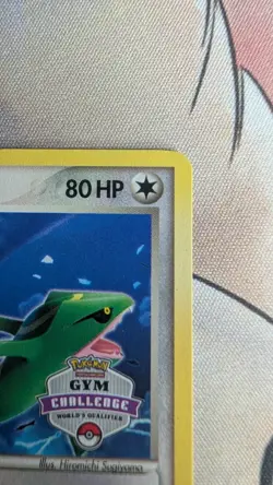 Rayquaza Gym Challenge Stamp 22/107 - ex Deoxys 2005 LP Pokemon Card - Image 5