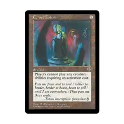 WOTC MtG Mirage Cursed Totem (R) NM - Image 1