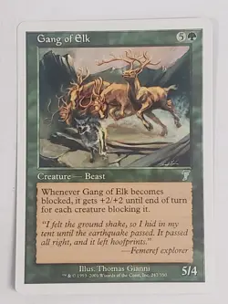 MTG Gang of Elk (7th Edition/Green/U) - BGM - Image 1