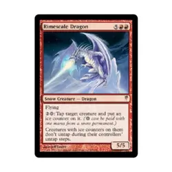WOTC MtG Coldsnap Rimescale Dragon (R) EX - Image 1