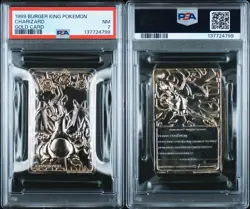 Charizard Pokemon Card Burger King 23K Gold Plated Promo Nintendo WOTC PSA 7 - Image 3