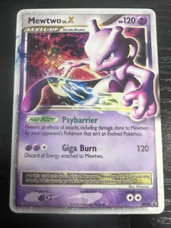 Pokemon TCG Mewtwo LV.X Black Star Promo DP28 Holo Card, LP Condition - Image 1