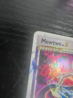 Pokemon TCG Mewtwo LV.X Black Star Promo DP28 Holo Card, LP Condition - Image 2