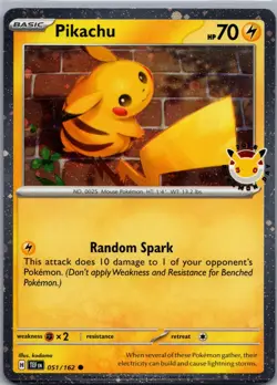 Pikachu (Pokemon Day 2026) 051/162 Holo Miscellaneous Cards & Products NM - Image 1
