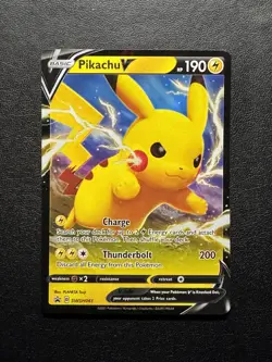 Pikachu V SWSH061 SWSH: Sword & Shield Promo Cards Holo Near Mint - Image 1