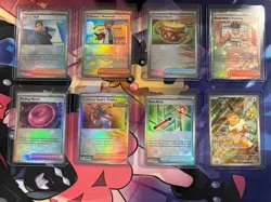 Prismatic Evolutions NM Trainer Pokeball Holo Cards W/ ETB Promo Card Lot Of 8 - Image 1