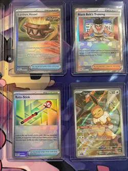 Prismatic Evolutions NM Trainer Pokeball Holo Cards W/ ETB Promo Card Lot Of 8 - Image 4