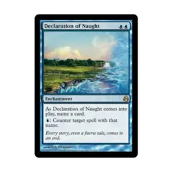 WOTC MtG Morningtide Declaration of Naught (R) NM - Image 1