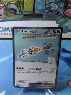 Eiscue ex - 222/197 - Pokemon Obsidian Flames Special Illustration Rare Card NM - Image 1