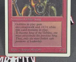 MTG Goblin King- DAMAGED -Unlimited Edition Magic the Gathering Card # 155 - Image 4