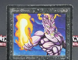 MTG Junun Efreet- DAMAGED -Arabian Nights Magic the Gathering Card # 028 - Image 3