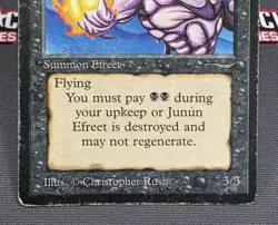 MTG Junun Efreet- DAMAGED -Arabian Nights Magic the Gathering Card # 028 - Image 4
