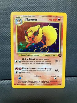 FLAREON JUNGLE - HOLO [NM/LP] - RARE VINTAGE POKEMON CARD WOTC - Image 1