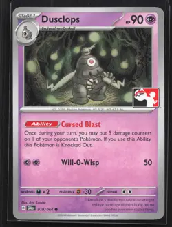 Dusclops - Common Prize Pack Series Cards 019/064 NM - Image 1