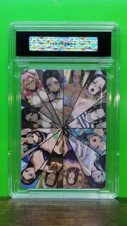 NAMI x NICO ROBIN Waifu Goddess Prismatic Refractor Card CUSTOM MADE Black Label - Image 5