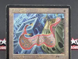 MTG Flying Carpet- DAMAGED -Arabian Nights Magic the Gathering Card # 063 - Image 3