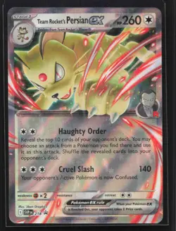 Team Rocket's Persian ex - Promo SV: Scarlet & Violet Promo Cards 218 NM - Image 1